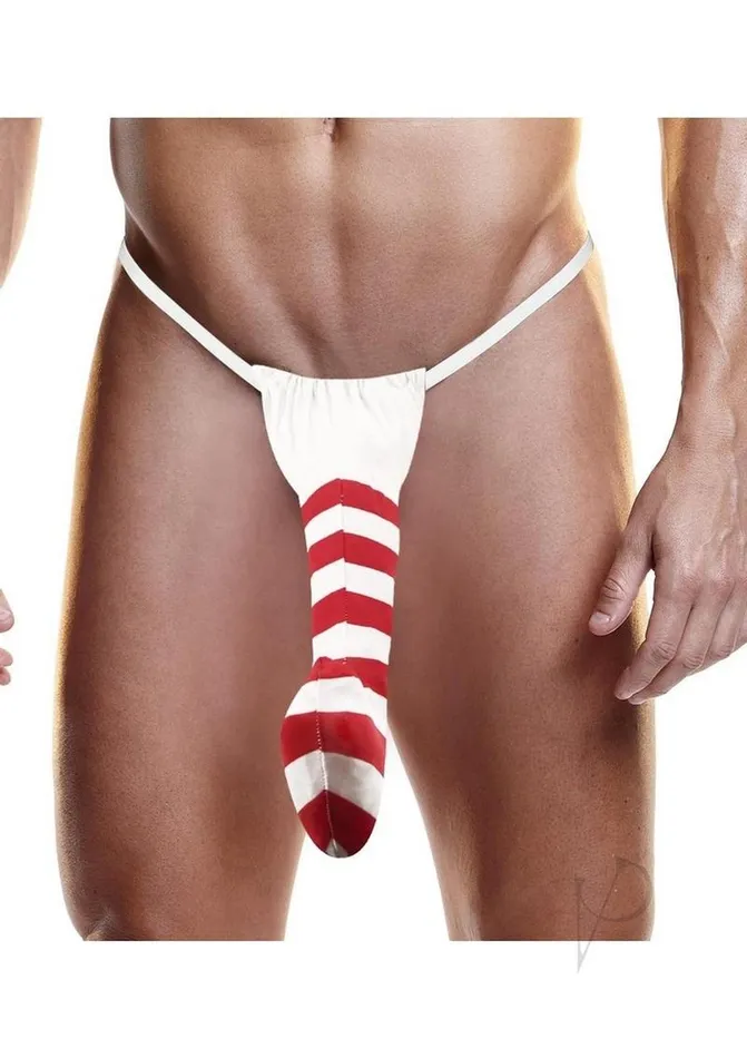 Fundies Fundies Candy Cane Thong OS RedWhite Vibrators Fundies Fundies Candy Cane Thong OS RedWhite Vibrators