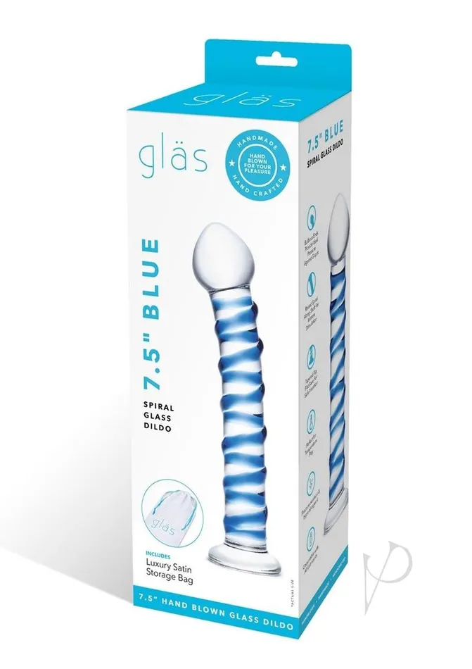Glas Blue Spiral Glass Dildo Glas Dildos