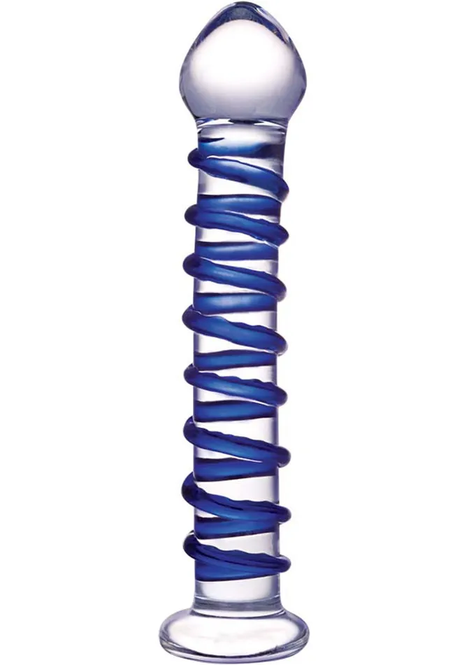 Glas Blue Spiral Glass Dildo Glas Dildos Glas Blue Spiral Glass Dildo Glas Dildos