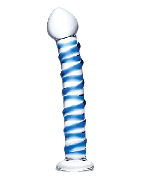 Glas Blue Spiral Glass Dildo Glas Dildos Glas Blue Spiral Glass Dildo Glas Dildos