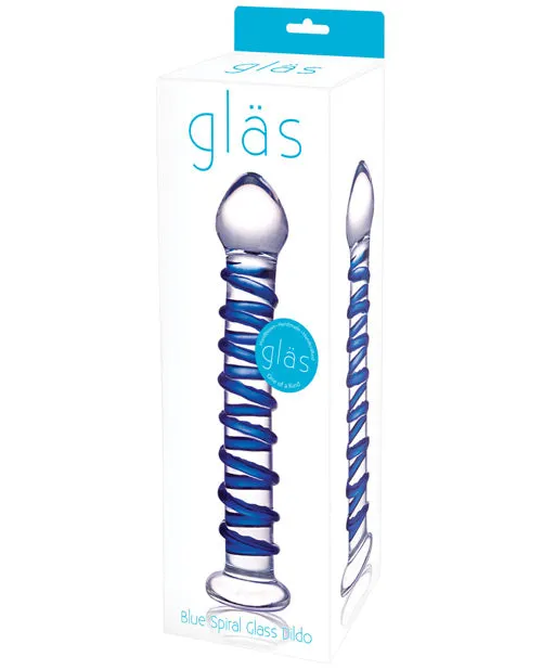 Glas Blue Spiral Glass Dildo Glas Dildos Glas Blue Spiral Glass Dildo Glas Dildos