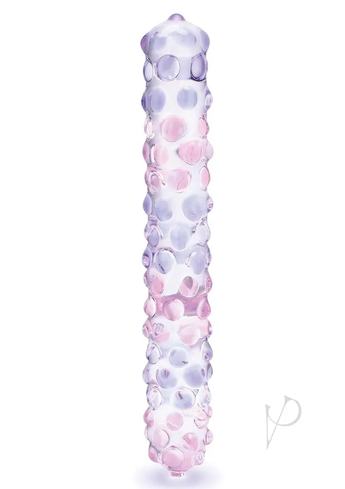 Glas Dildos Glas Purple Rose Glass Nubby Dildo 9in ClearPink Glas Dildos Glas Purple Rose Glass Nubby Dildo 9in ClearPink