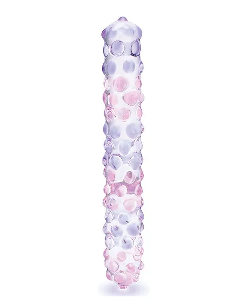 Glas Dildos Glas Purple Rose Glass Nubby Dildo 9in ClearPink Glas Dildos Glas Purple Rose Glass Nubby Dildo 9in ClearPink