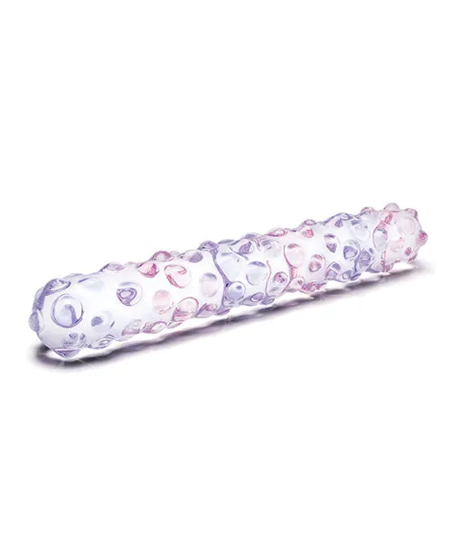 Glas Dildos Glas Purple Rose Glass Nubby Dildo 9in ClearPink Glas Dildos Glas Purple Rose Glass Nubby Dildo 9in ClearPink
