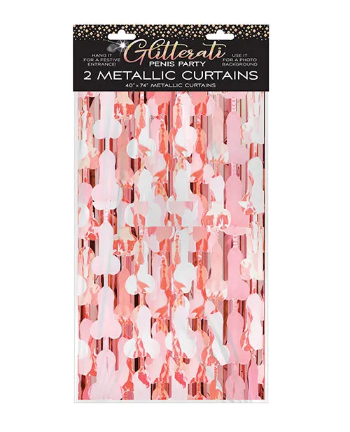 Glitterati Penis Foil Curtains 2 Piece Set Rose GoldBlack Candyprints Party Anal Glitterati Penis Foil Curtains 2 Piece Set Rose GoldBlack Candyprints Party Anal