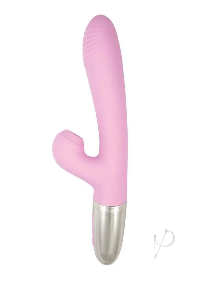 Goddess Tapping Thruster Rechargeable Silicone Rabbit Vibrator with Clitoral Stimulator Pink Goddess Female Sex Toys Goddess Tapping Thruster Rechargeable Silicone Rabbit Vibrator with Clitoral Stimulator Pink Goddess Female Sex Toys