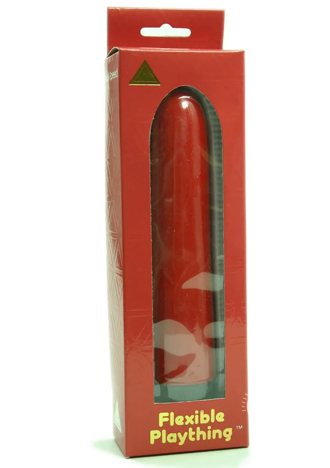 Golden Triangle Vibrators Flexible Plaything Vibrator 7in Red