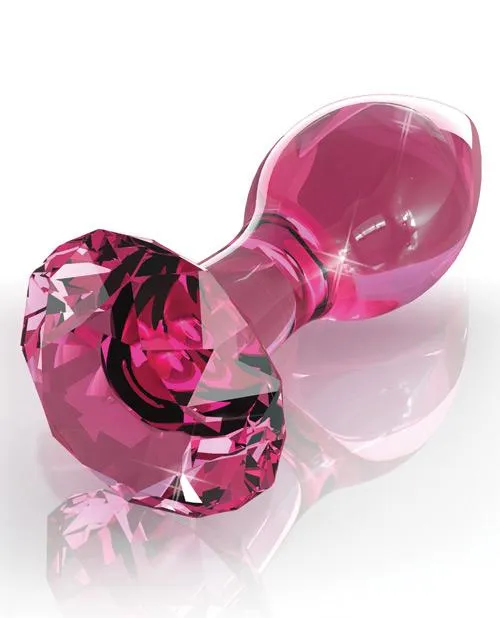 Hand Blown Glass Diamond Butt Plug Icicle Anal