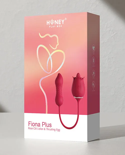 Honey Play Box Vibrators Fiona Plus Rose Clit Licking Stimulator Thrusting Egg Red Honey Play Box Vibrators Fiona Plus Rose Clit Licking Stimulator Thrusting Egg Red