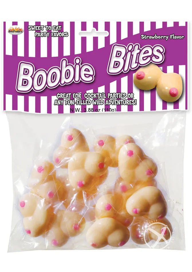 Hott Products Boobie Bites Candy Strawberry Dildos