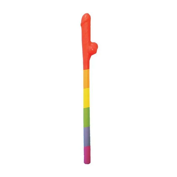 Hott Rainbow Pecker Straws Pack of 10 Female Sex Toys