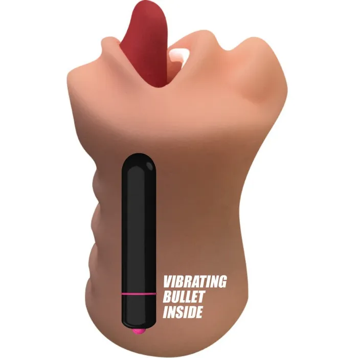 Hum Job Mouth Masturbator W Power Bullet SimpleeDiscreet Male Sex Toys