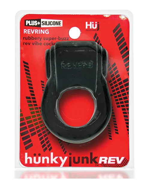 Hunkyjunk Couples Revring Reverb Vibrating Cock Ring Tar Ice