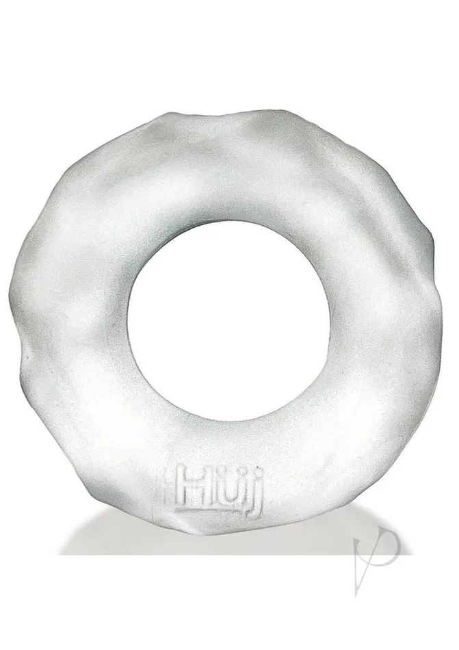 Hunkyjunk Dildos Hunkyjunk Fractal Tactile Cockring Clear Ice