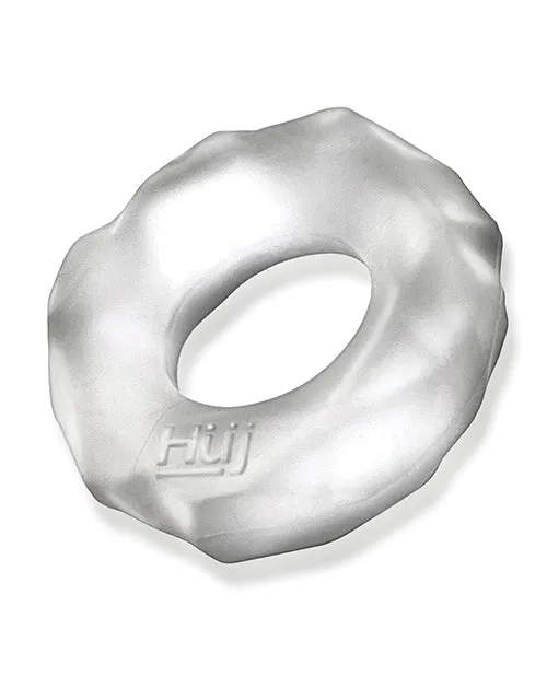 Hunkyjunk Dildos Hunkyjunk Fractal Tactile Cockring Clear Ice