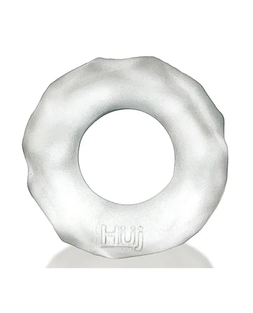 Hunkyjunk Dildos Hunkyjunk Fractal Tactile Cockring Clear Ice