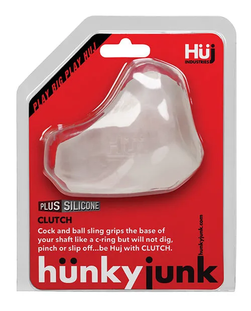 Hunkyjunk Hunkyjunk Clutch Silicone Cock and Ball Sling Clear Male Sex Toys