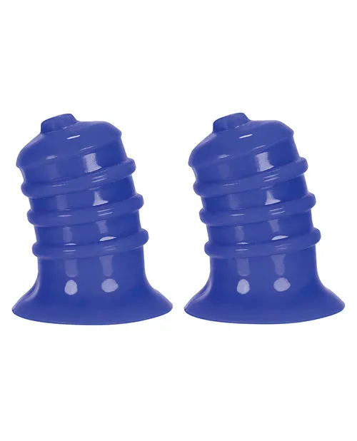 Hunkyjunk Vibrators Hunkyjunk Elong Nipsuckers Blue