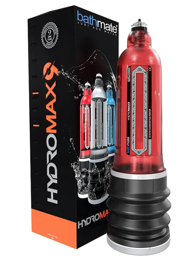 Hydromax9 Penis Pump Red Bathmate Male Sex Toys