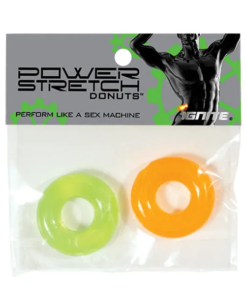 Ignite Male Sex Toys Ignite Power Stretch Donut Cock Ring OrangeGreen Pack of 2 Ignite Male Sex Toys Ignite Power Stretch Donut Cock Ring OrangeGreen Pack of 2