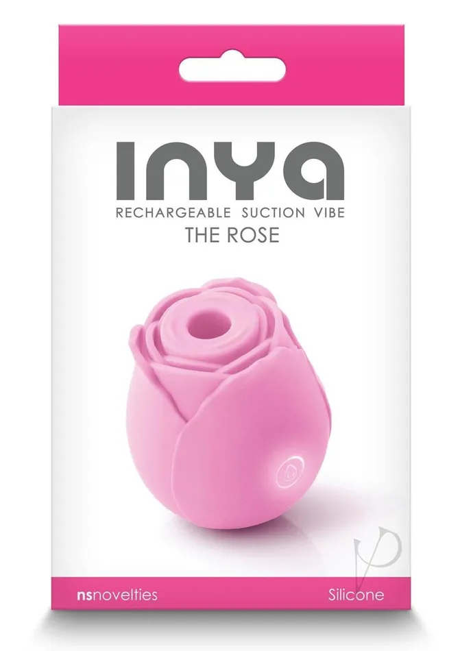 Inya Inya The Rose Rechargeable Silicone Clitoral Stimulator Pink Female Sex Toys Inya Inya The Rose Rechargeable Silicone Clitoral Stimulator Pink Female Sex Toys
