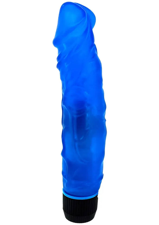 Jelly Caribbean Vibrators Jelly Caribbean Number 5 Vibrator 9in Blue Jelly Caribbean Vibrators Jelly Caribbean Number 5 Vibrator 9in Blue