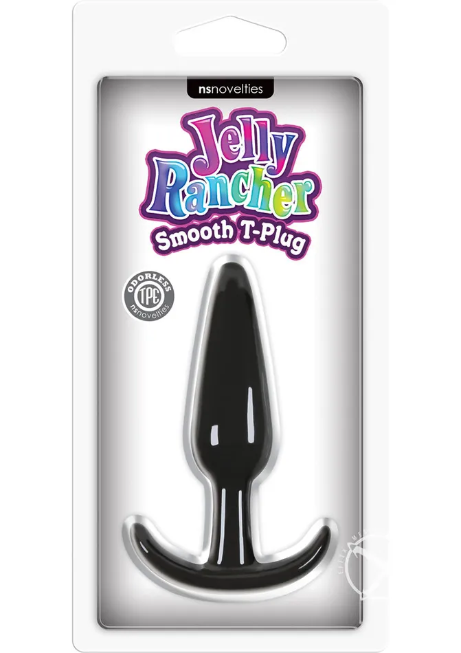 Jelly Rancher Anal Jelly Rancher Smooth T Plug Butt Plug Black