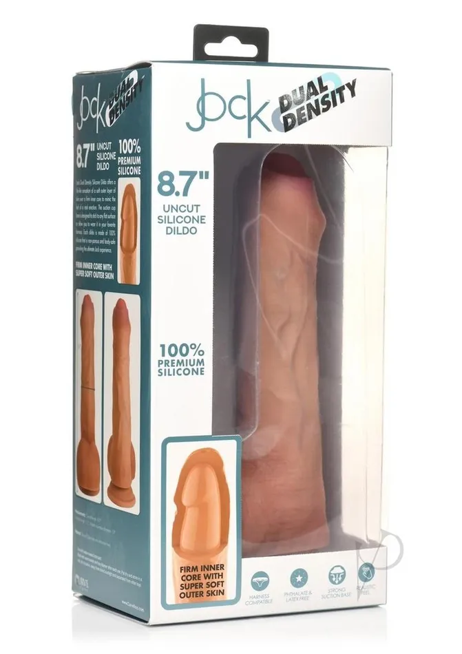 JOCK Dual Density Uncut Dildo 87in Caramel Jock Dildos