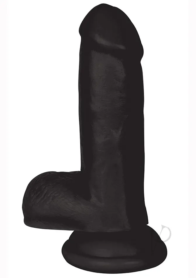 Jock Female Sex Toys Jock Realistic Dildo with Balls 6in Black