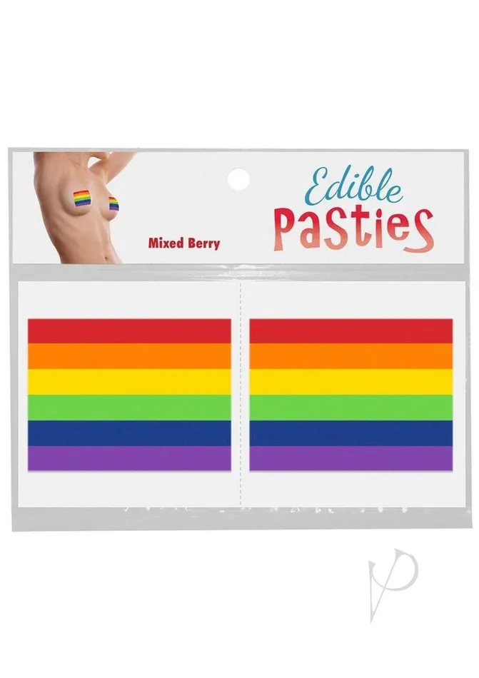 Kheper Games Anal Rainbow Pride Edible Pasties 2 per Pack Mixed Fruit