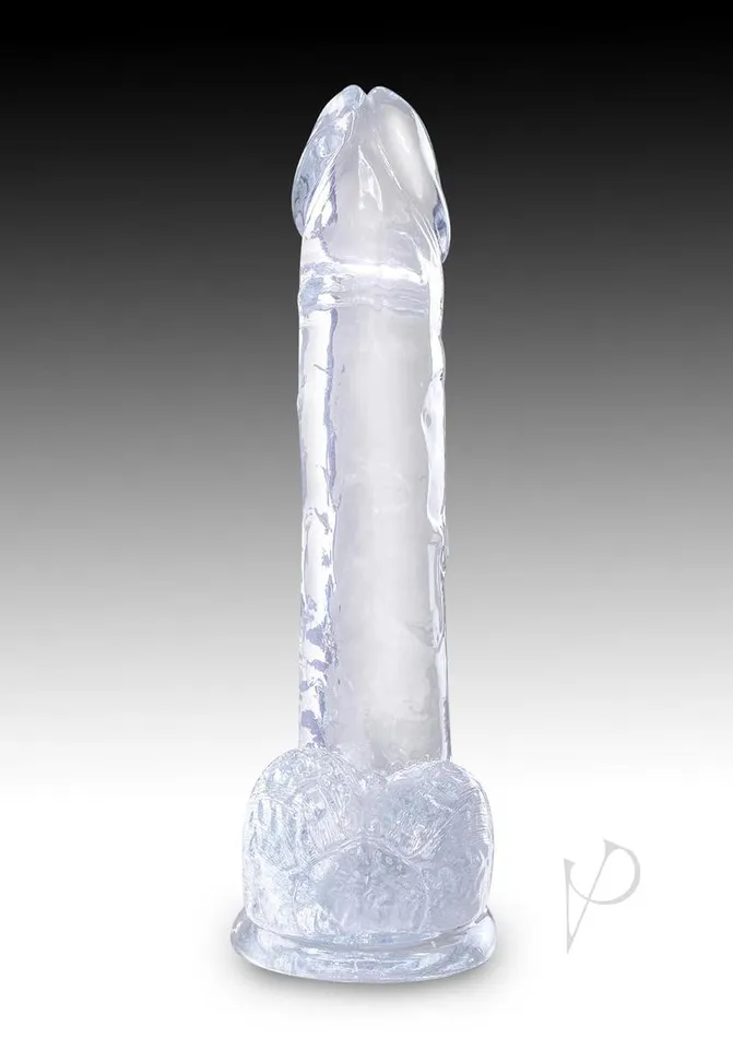King Cock Dildos King Cock Clear Dildo with Balls 7in Clear