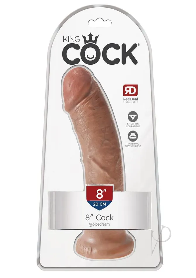 King Cock Dildos King Cock Dildo 8in Caramel
