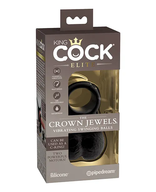 King Cock Elite Dildos King Cock Elite The Crown Jewels Vibrating Swinging Balls Black King Cock Elite Dildos King Cock Elite The Crown Jewels Vibrating Swinging Balls Black