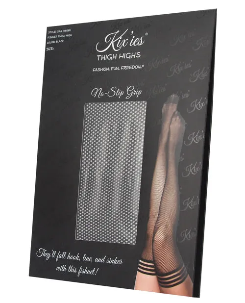 Kixies Anal Kixies Sam Fishnet Thigh High Black B Kixies Anal Kixies Sam Fishnet Thigh High Black B