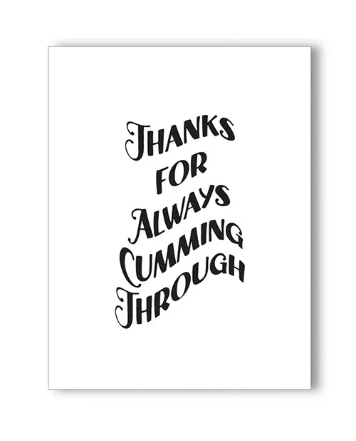 Kush Kards Anal Thanks For Cumming Naughty Greeting Card