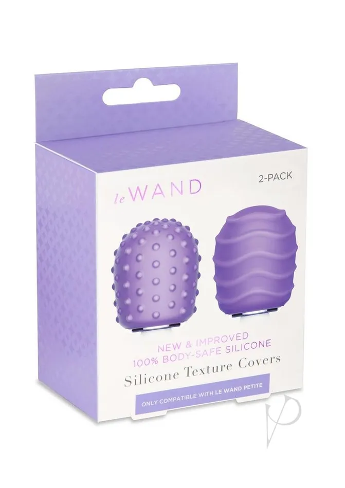 Le Wand Male Sex Toys Le Wand Petite Silicone Textured Covers 2 per Pack Grey Le Wand Male Sex Toys Le Wand Petite Silicone Textured Covers 2 per Pack Grey
