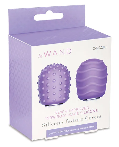 Le Wand Male Sex Toys Le Wand Petite Silicone Textured Covers 2 per Pack Grey Le Wand Male Sex Toys Le Wand Petite Silicone Textured Covers 2 per Pack Grey