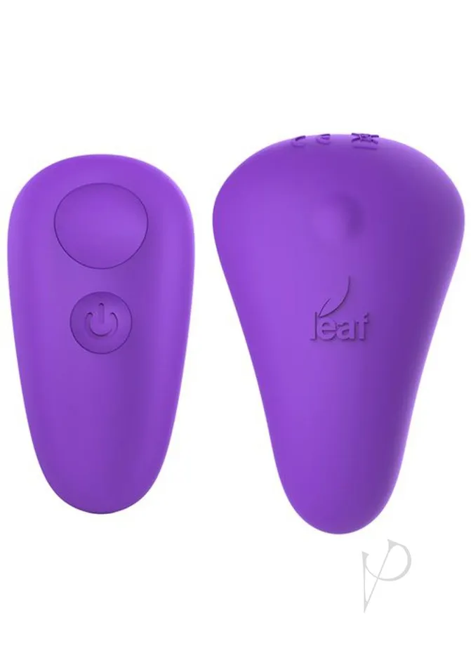 Leaf Female Sex Toys Leaf Spirit Silicone Rechargeable Panty Vibe with Remote Control Purple
