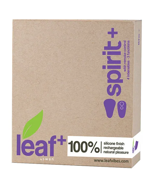 Leaf Female Sex Toys Leaf Spirit Silicone Rechargeable Panty Vibe with Remote Control Purple