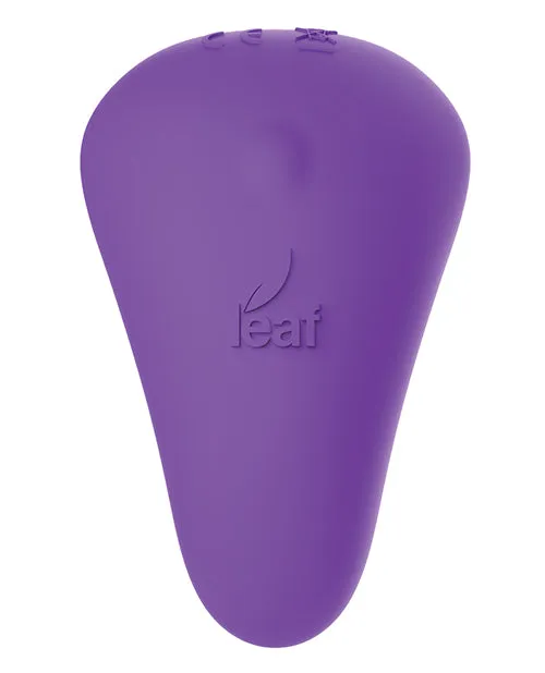 Leaf Female Sex Toys Leaf Spirit Silicone Rechargeable Panty Vibe with Remote Control Purple
