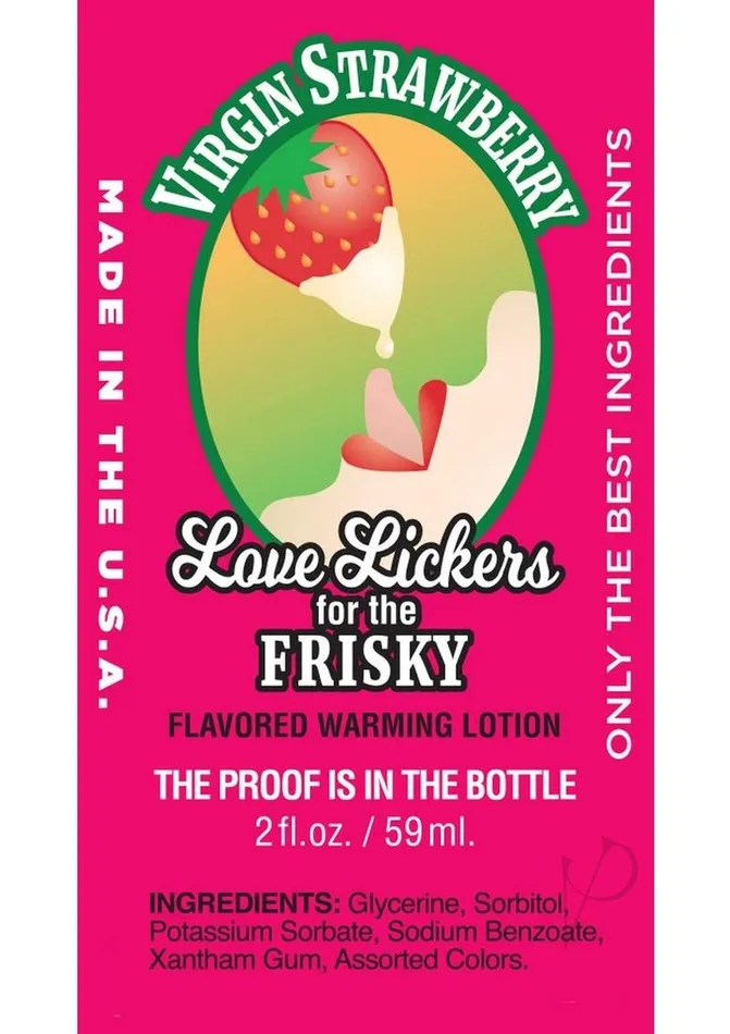 Love Lickers Strawberry Flavored Warming Massage Oil 2oz Virgin Strawberry Love Lickers Couples Love Lickers Strawberry Flavored Warming Massage Oil 2oz Virgin Strawberry Love Lickers Couples