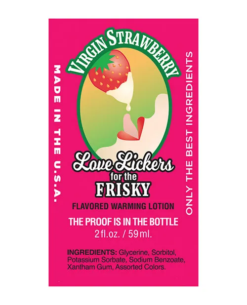Love Lickers Strawberry Flavored Warming Massage Oil 2oz Virgin Strawberry Love Lickers Couples Love Lickers Strawberry Flavored Warming Massage Oil 2oz Virgin Strawberry Love Lickers Couples