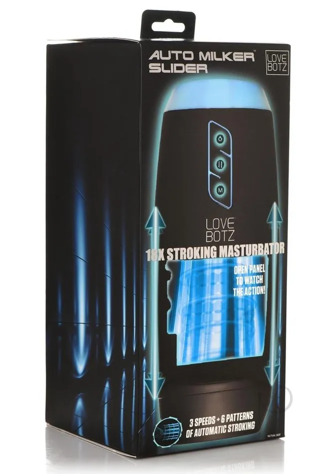 LoveBotz The Milker Slider 18X Rechargeable Stroking Masturbator BlackClear Lovebotz Anal LoveBotz The Milker Slider 18X Rechargeable Stroking Masturbator BlackClear Lovebotz Anal