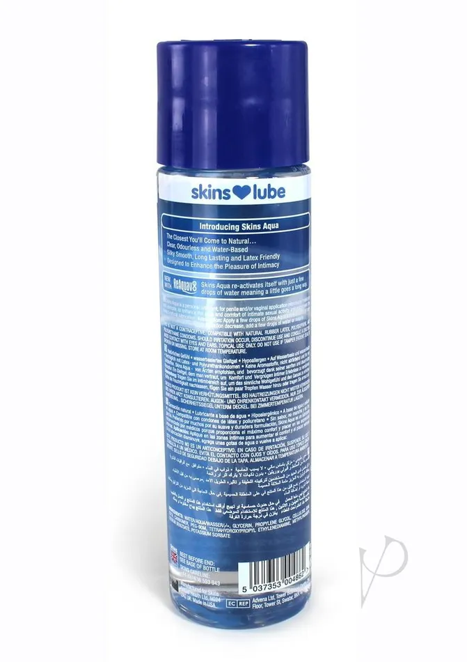 Lubricants Skins Aqua Water Based Lubricant 85oz Skins