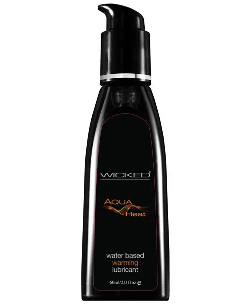 Lubricants Wicked Aqua Heat Water Based Warming Lubricant 2oz Wicked Aqua