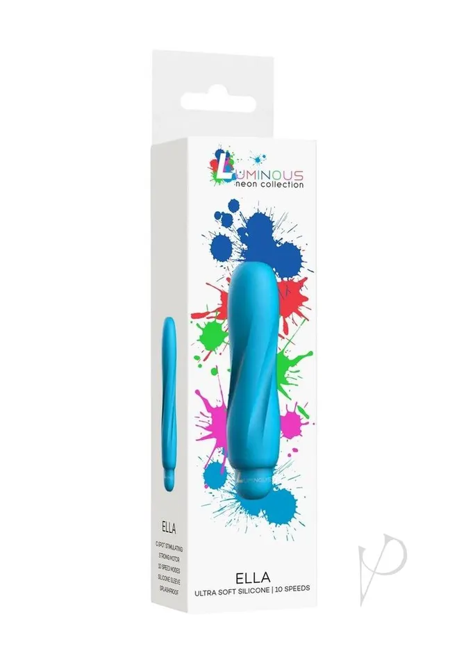 Luminous Ella Bullet with Silicone Sleeve Aqua Luminous Female Sex Toys