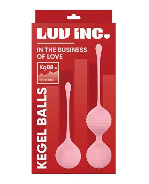 Luv Vibrators Luv Inc Silicone Kegel Ball Set Light Pink Luv Vibrators Luv Inc Silicone Kegel Ball Set Light Pink