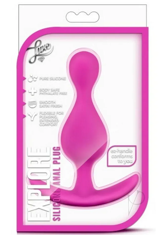 Luxe Anal Luxe Explore Silicone Butt Plug Pink