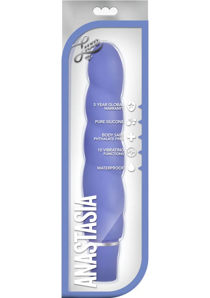 Luxe Female Sex Toys Luxe Anastasia Silicone Vibrator Periwinkle