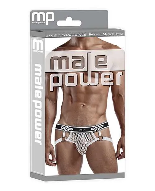 Male Power Male Sex Toys Jock Ring White LXL Male Power Male Sex Toys Jock Ring White LXL